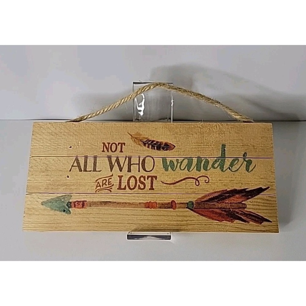 "Not All Who Wander Are Lost" Wall Art, Home Decor